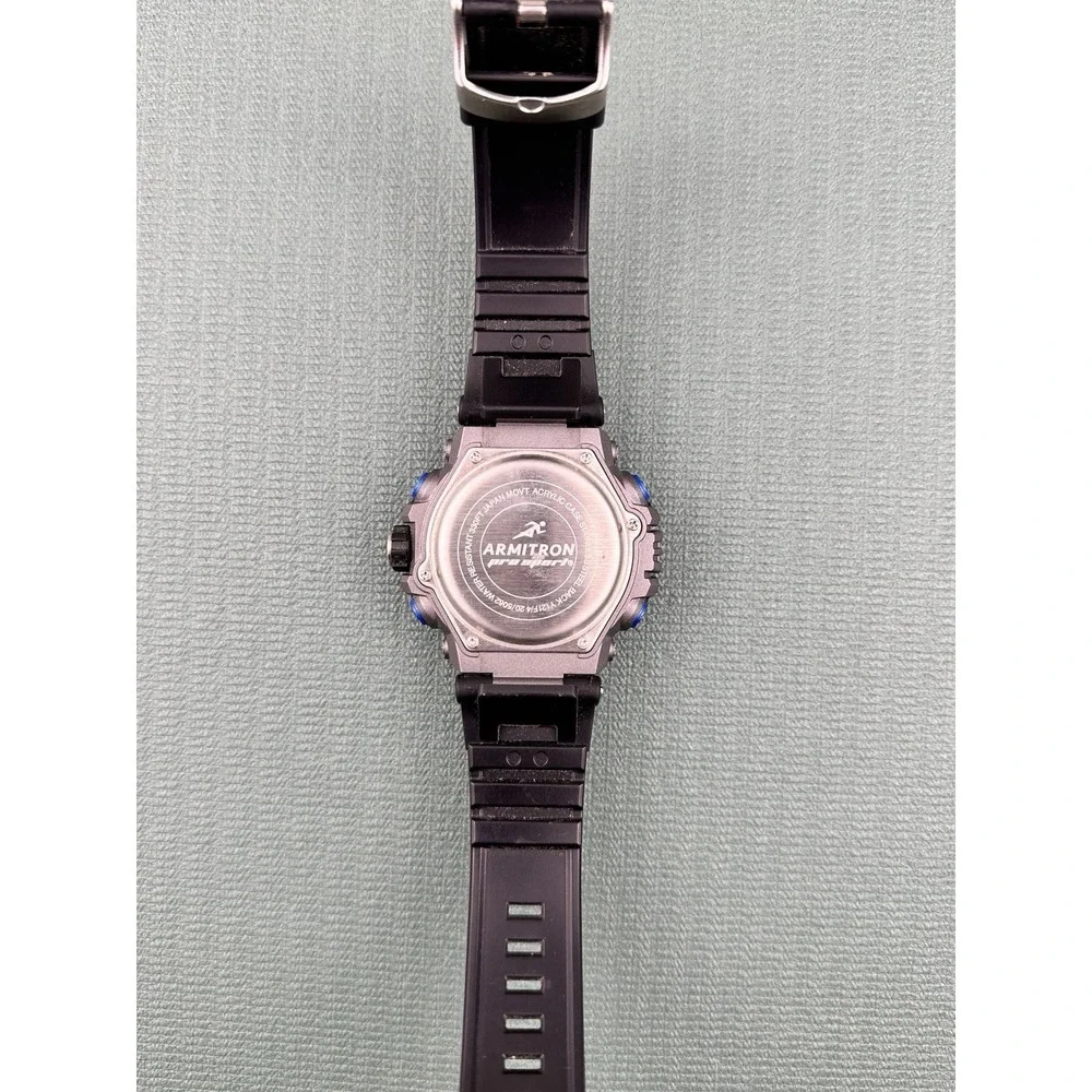 Armitron Pro Sport 20/5062 Men's Black‎ Watch 51MM Y121F/4